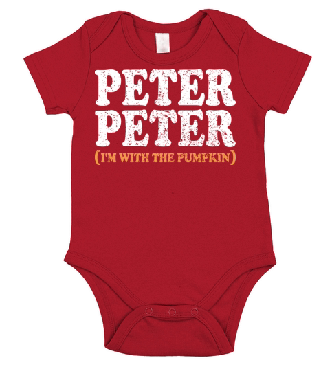 Peter Peter I m With The Pumpkin Silly Pumpkin Short Sleeve Baby One-Piece