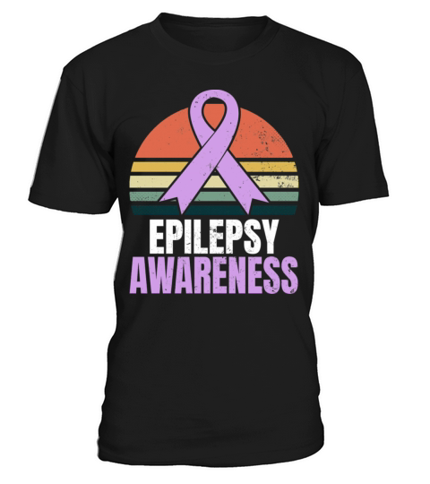 Epilepsy Awareness Shirt Vintage Retro Sunset Gift T-Shirt Unisex