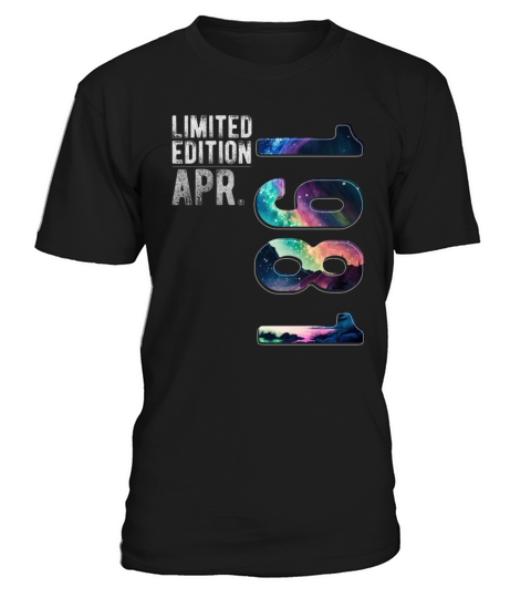 Limited Edition 1981 April Birthday Polar Lights T-Shirt Unisex