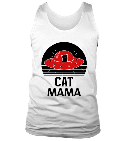 Cat Mama Eighties Style Vintage Retro Distressed Tank Top Unisex