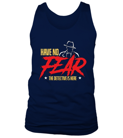 Detective Have No Fear The Detective Fingerprints Tank Top Unisex