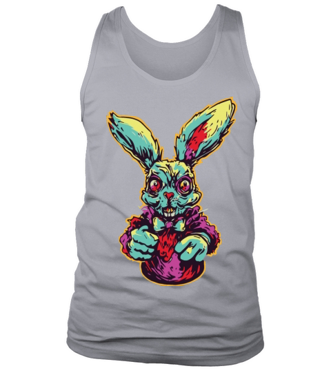 Retro Horror Scary Zombie Bunny Tank Top Unisex