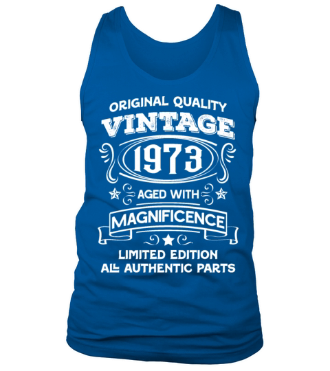 Vintage 1973 aged with magnificence Tank Top Unisex