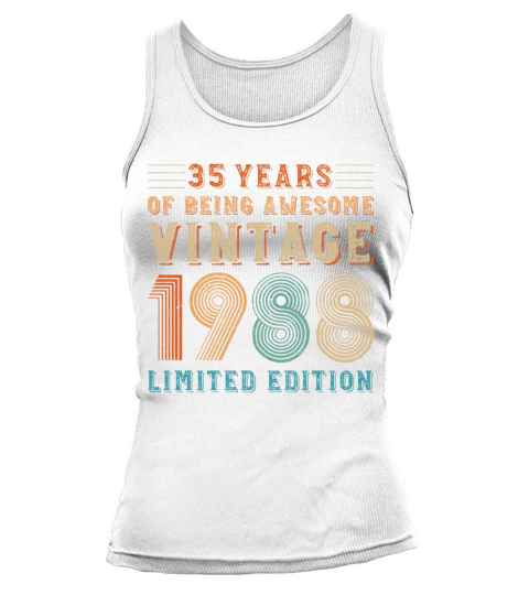 35 years of being awesome vintage 1988 limited edi Tank top Woman