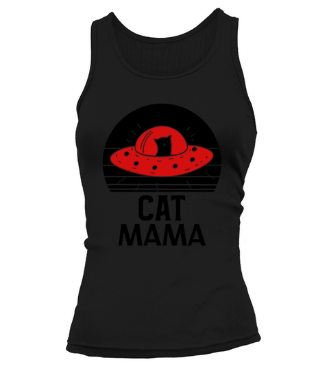 Cat Mama Eighties Style Vintage Retro Distressed Tank top Woman