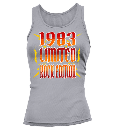 Limited Rock Edition 1983 40th Birthday Rocker Tank top Woman