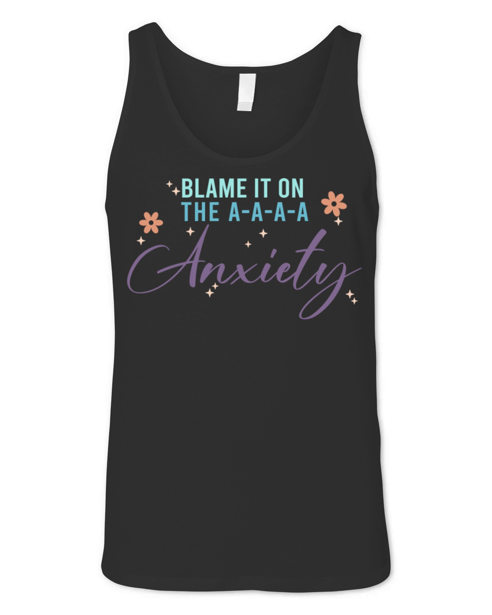 Blame It On The A-A-A Anxiety Unisex Jersey Tank