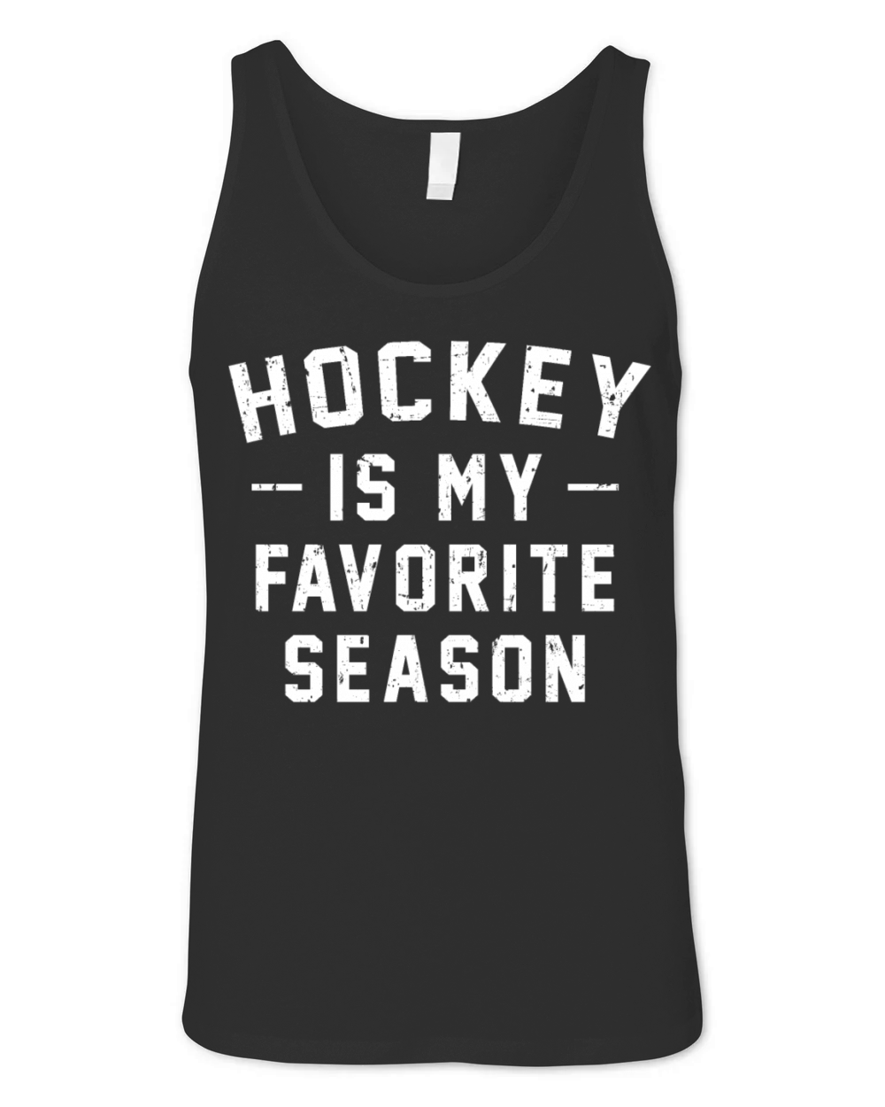 Hockey Is My Favorite Season Vintage Distressed Unisex Jersey Tank