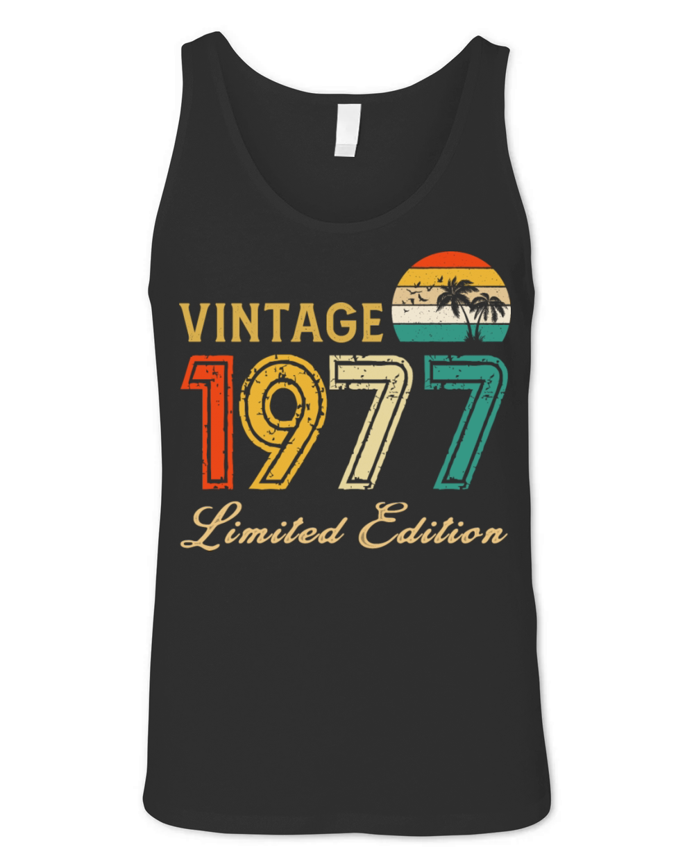 Vintage 1977 Limited Edition Made In 1977 Birthday Unisex Jersey Tank