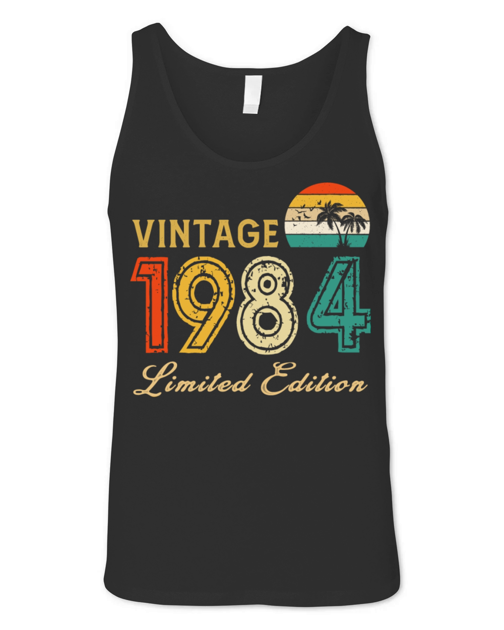 Vintage 1984 Limited Edition Made In 1984 Birthday Unisex Jersey Tank