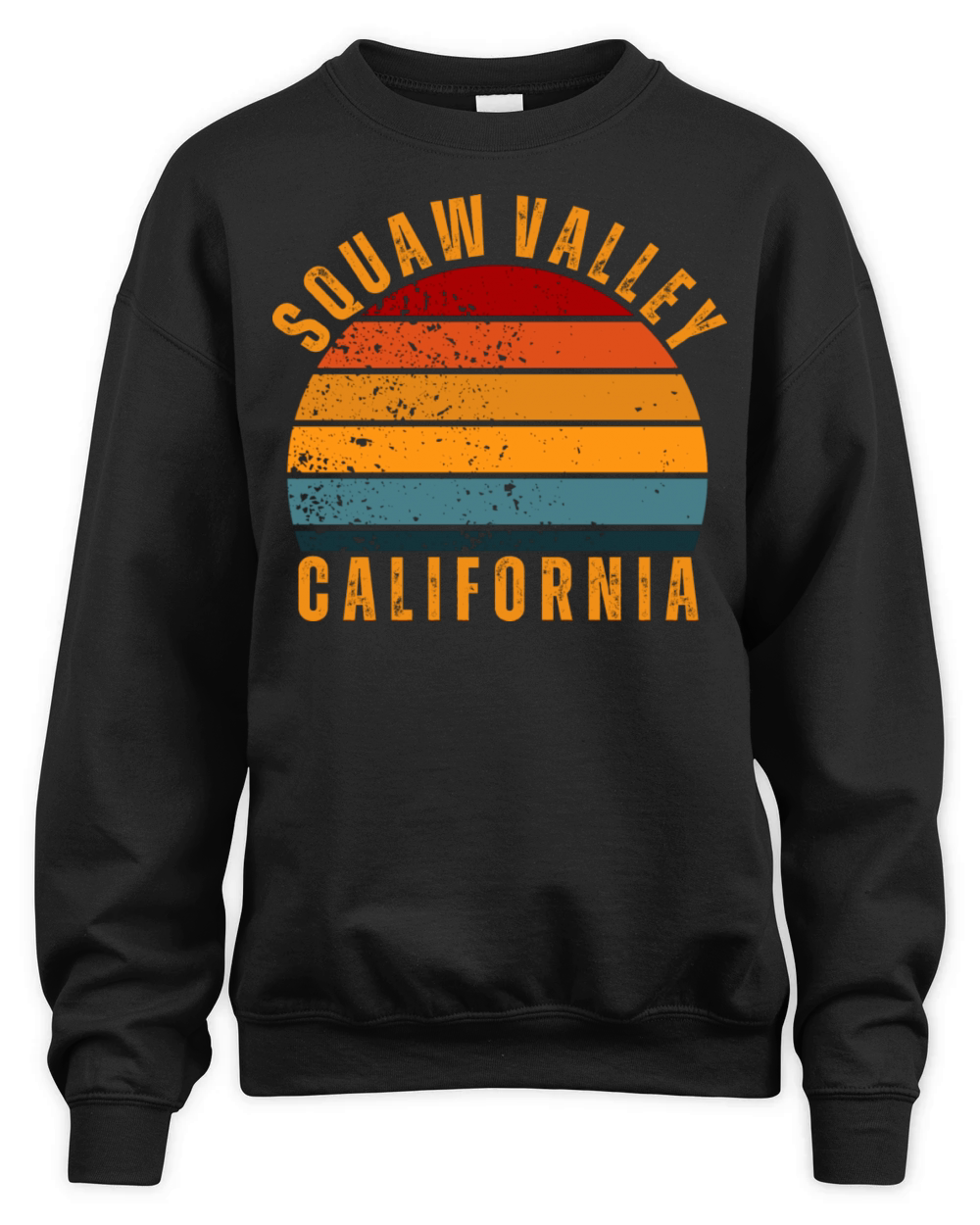 Squaw Valley California Vintage Retro Unisex Premium Crewneck Sweatshirt