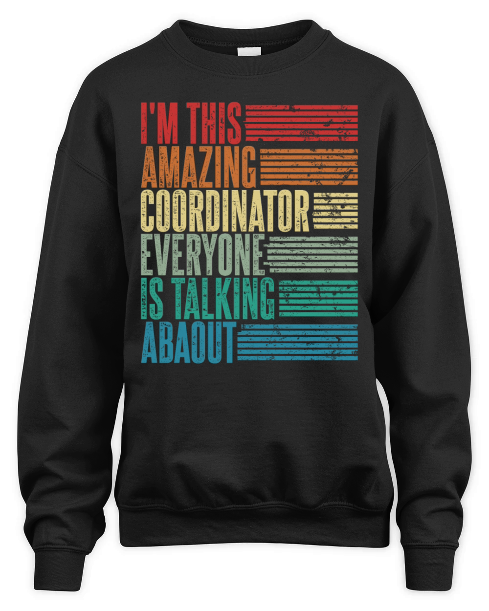 Vintage Coordinator Profession Gift Retro Unisex Premium Crewneck Sweatshirt