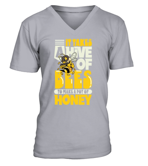 Honey Bee Beekeeping Beekeeper Honeybee Apiary V-Neck T-shirt