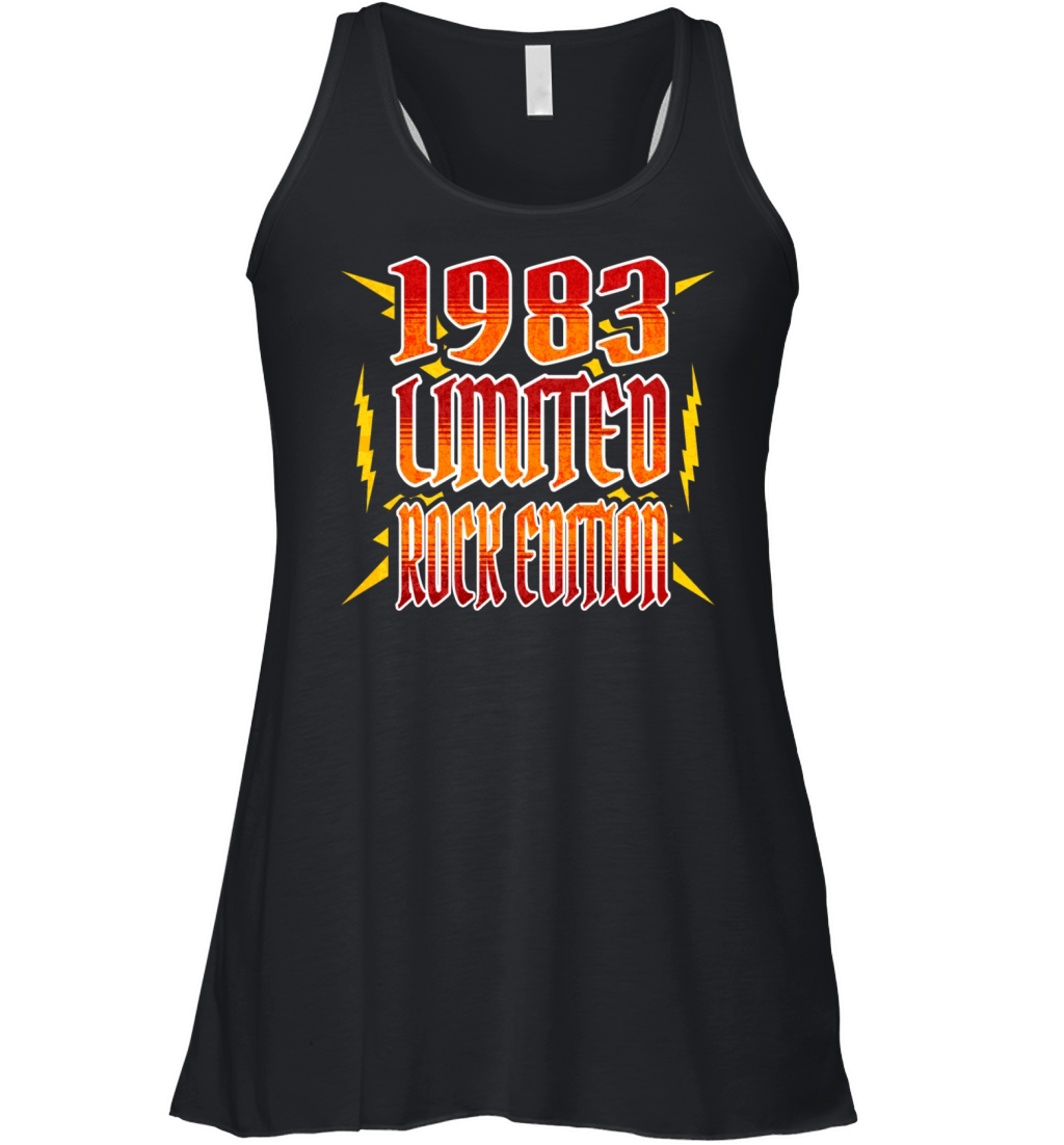 Limited Rock Edition 1983 40th Birthday Rocker Women's Flowy Tank Top