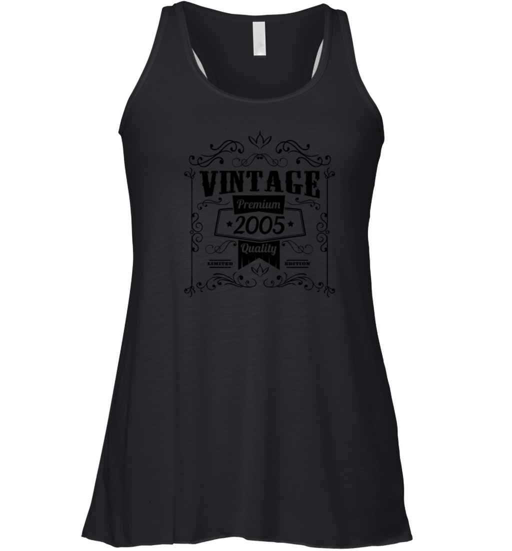 Vintage 2005 birthday vintage Women's Flowy Tank Top