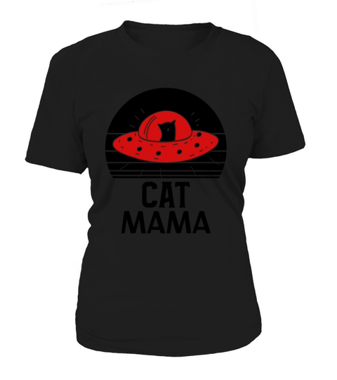 Cat Mama Eighties Style Vintage Retro Distressed Women's T-Shirt