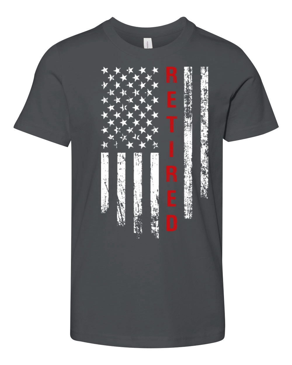Retired 2023 Not My Problem Anymore USA Flag Youth Unisex Jersey Tee