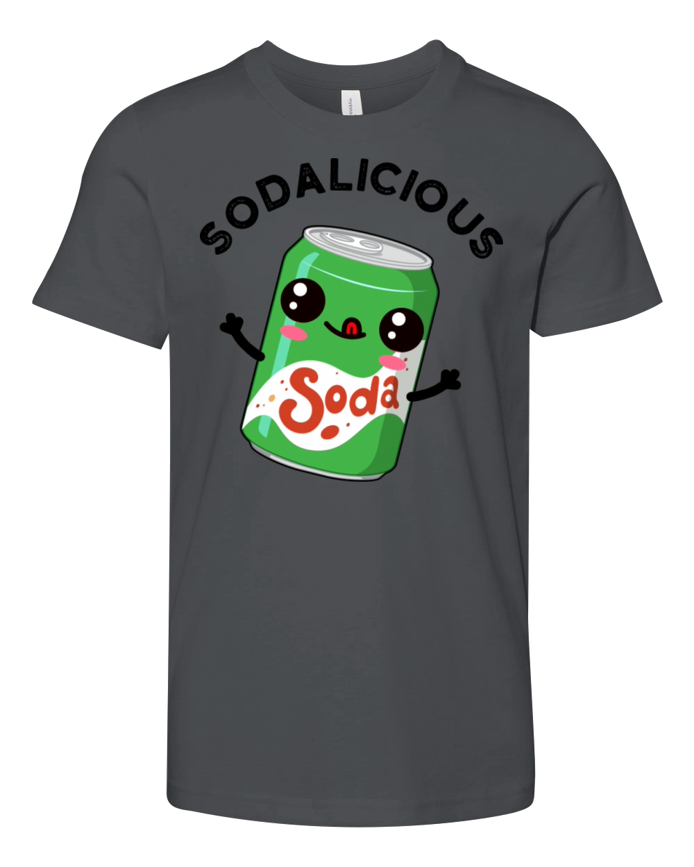 Soda Licious Funny Soda Pop Youth Unisex Jersey Tee