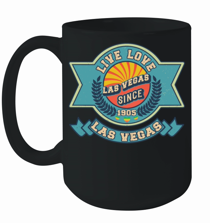 Funy Retro Vintage Las Vegas 1905 Ceramic Mug