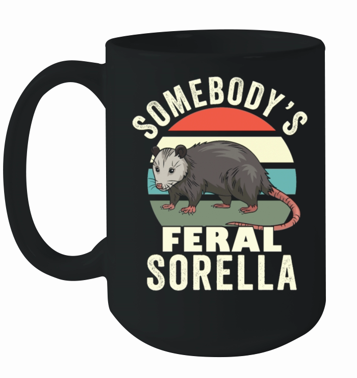 Somebodys Feral Sorella Italian Sister Retro Ceramic Mug