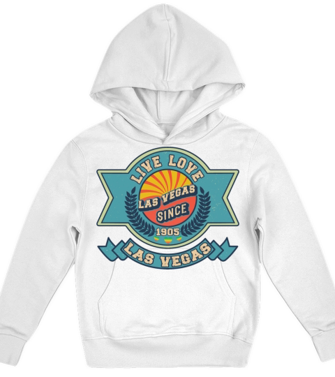 Funy Retro Vintage Las Vegas 1905 Kids Hoodie