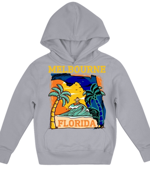 Melbourne Florida Vintage Distressed Souvenir Kids Hoodie
