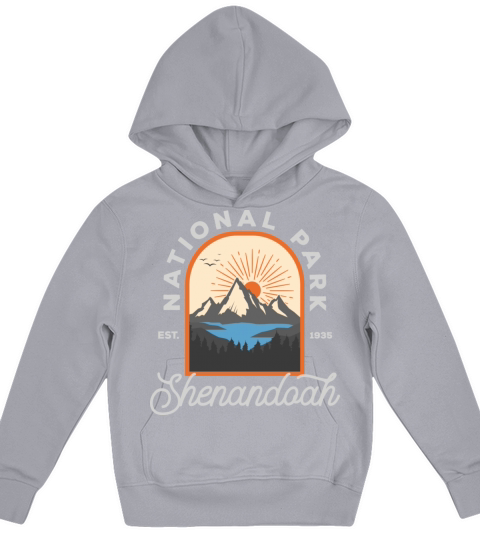 National Park Shenandoah Vintage Virginia Kids Hoodie