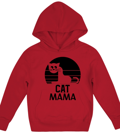 Vintage Eighties Style Distressed Cat Daddy Retro Kids Hoodie