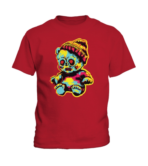 Horror Scary Bear Halloween Hexy Huggles Kids T-Shirt
