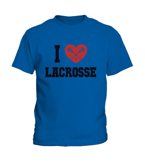 I love Lacrosse Fan Mom Goalie Lax Legend Lacrosse Kids T-Shirt