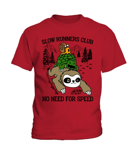 Slow Runners Club No Need For Speed Kids T-Shirt