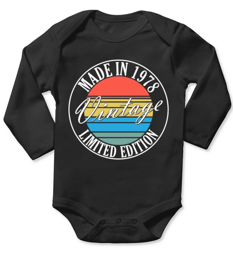 Original 1978 vintage vintage birthday gift Long Sleeve Baby One-Piece