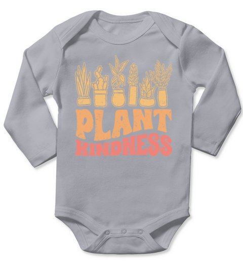 Plant Kindness Vintage Plant Lover For Kind Long Sleeve Baby One-Piece