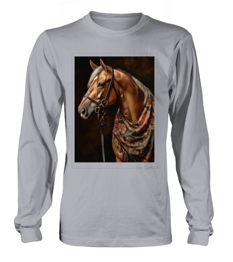 horse - vintage style Long sleeved Unisex