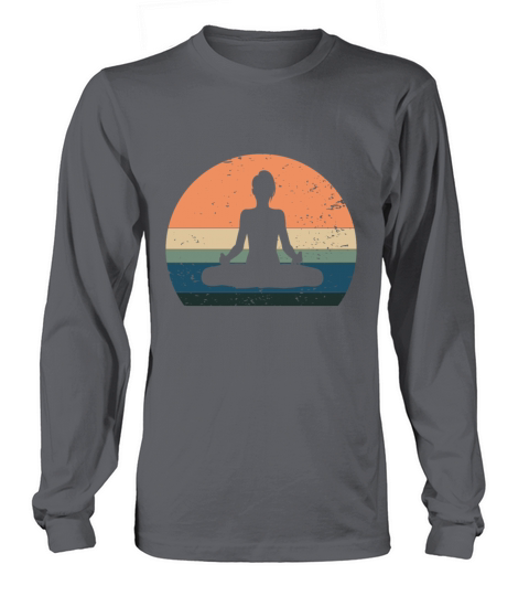 Vintage yoga lotus blossom yogi meditation om Long sleeved Unisex