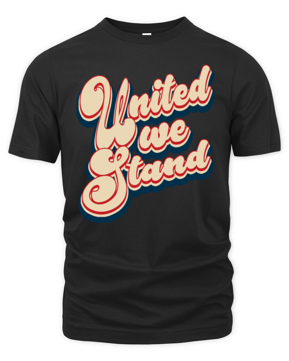 Classic United We Stand Patriotic 4th of July Organic Unisex T-shirt