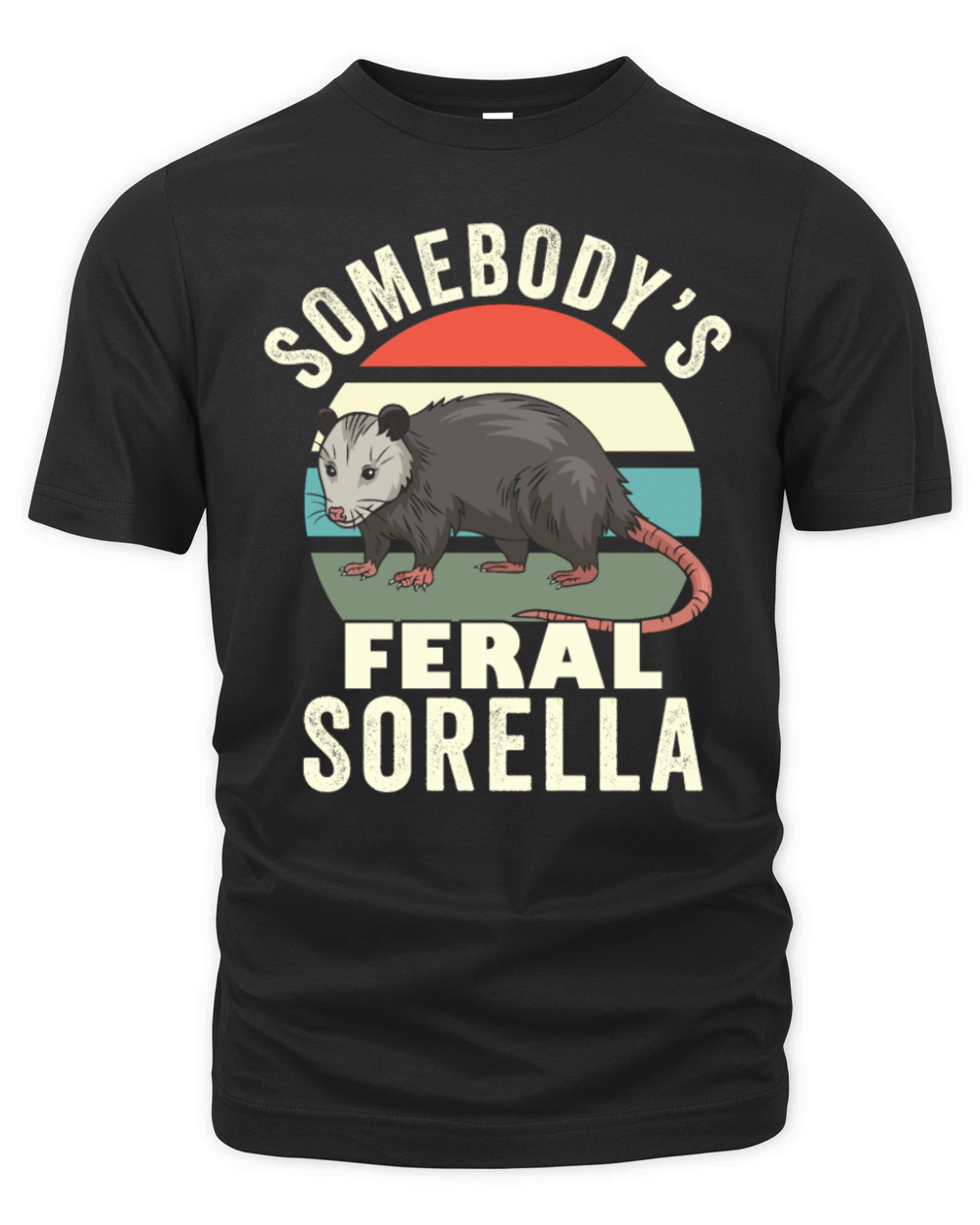 Somebodys Feral Sorella Italian Sister Retro Organic Unisex T-shirt
