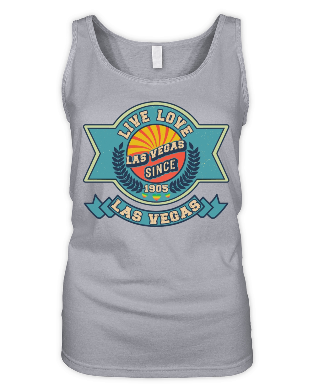 Funy Retro Vintage Las Vegas 1905 Organic Women's Tank Top