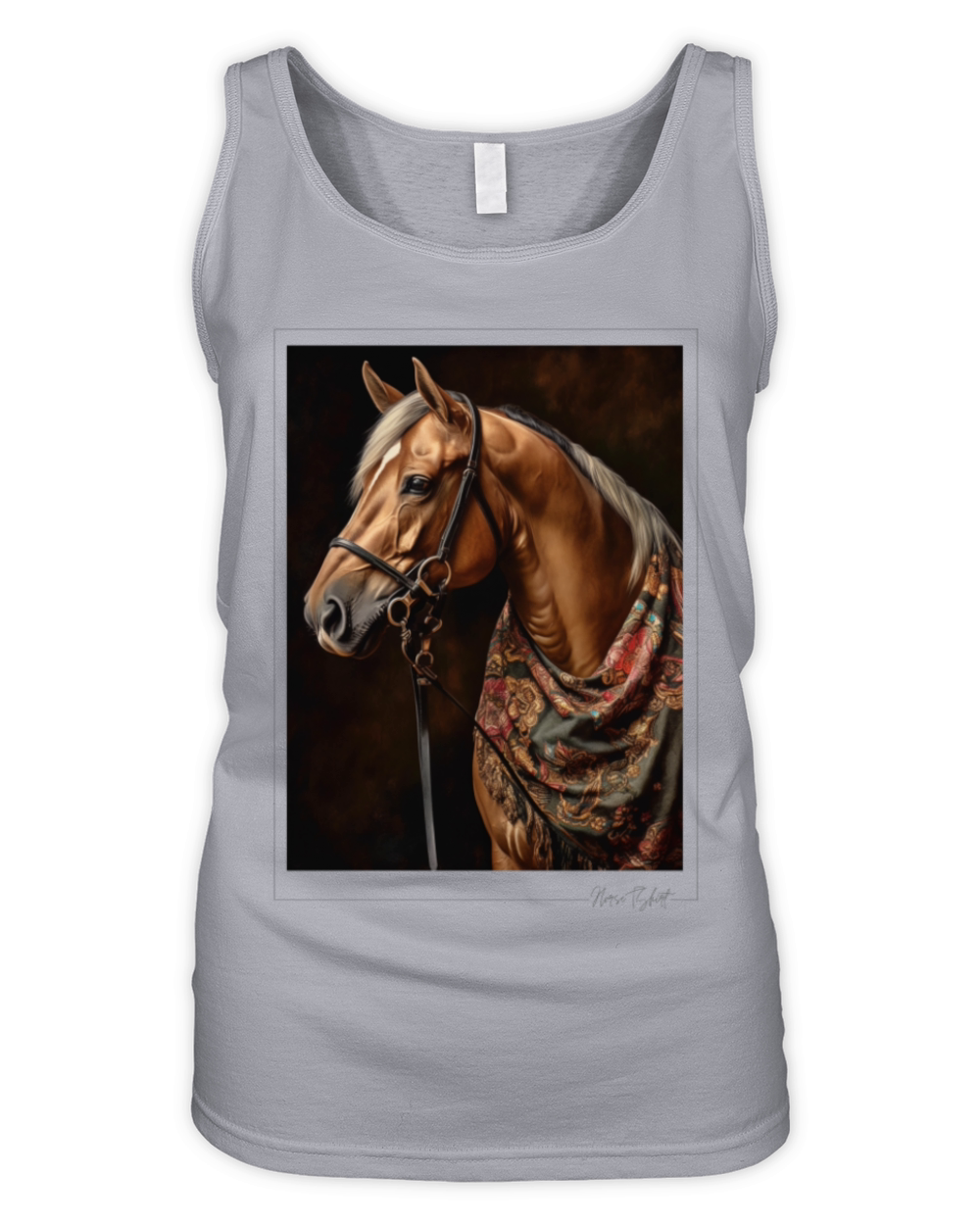 horse - vintage style Organic Women's Tank Top