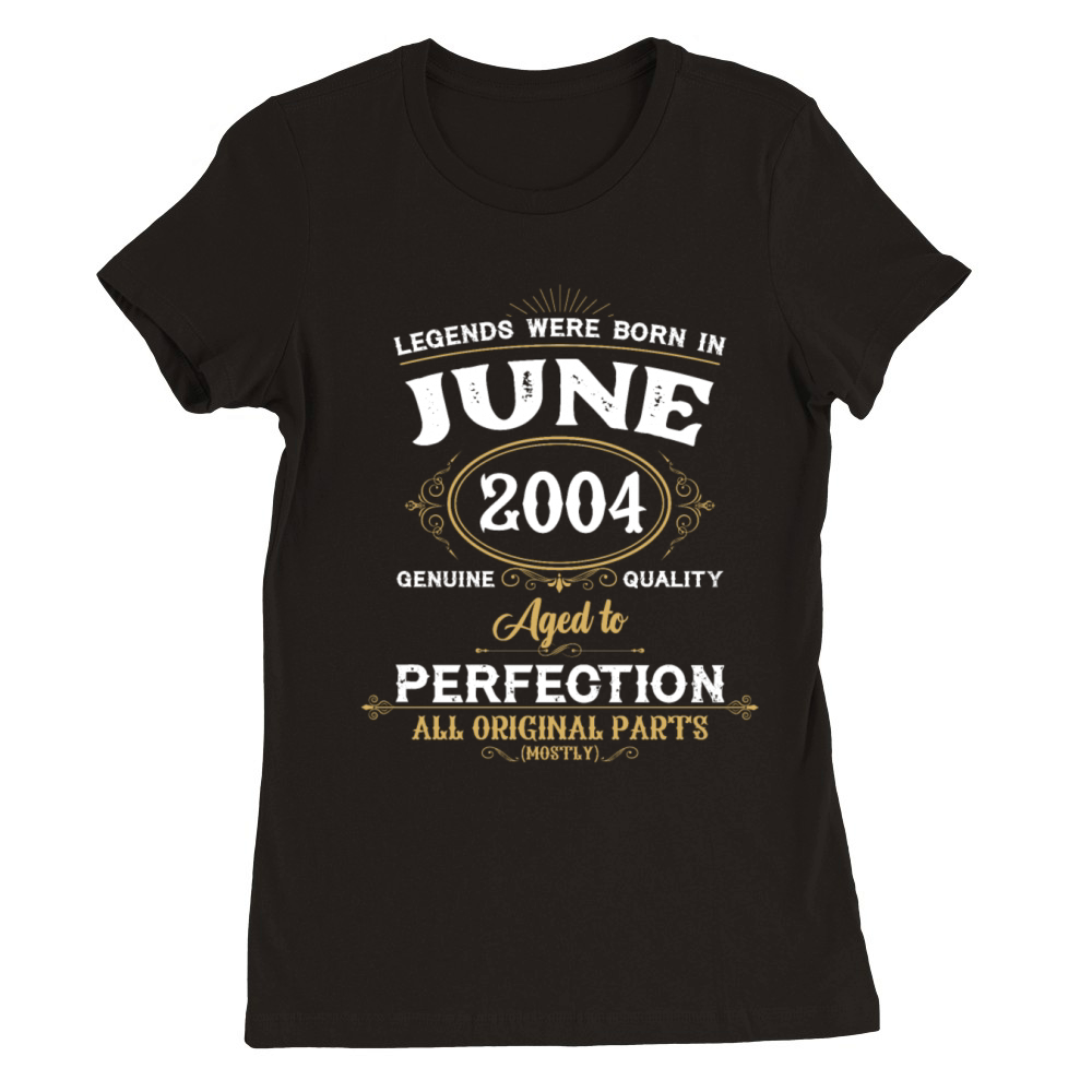 Legends Were Born In June 1991 Premium Womens Crewneck T-shirt