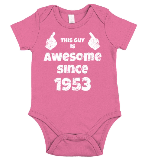 70th Birthday Vintage 1953 Short Sleeve Baby One-Piece