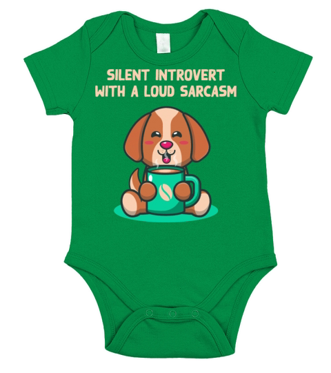 Silent Introvert wIth Sarcasm Funny Nerd Humor Wei Short Sleeve Baby One-Piece
