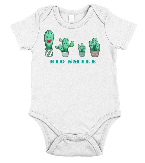 smile Short Sleeve Baby One-Piece