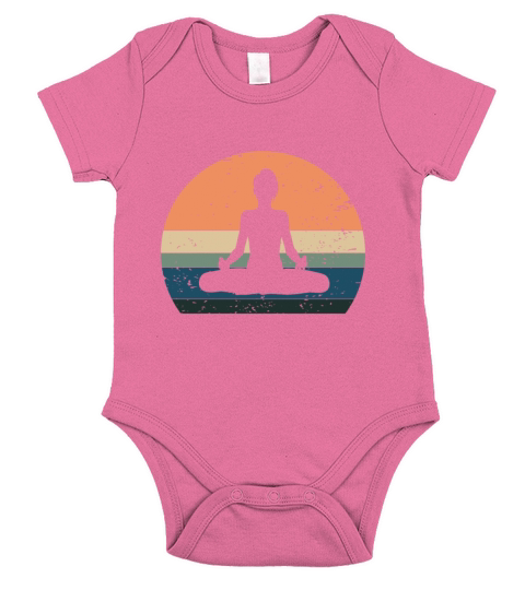 Vintage yoga lotus blossom yogi meditation om Short Sleeve Baby One-Piece