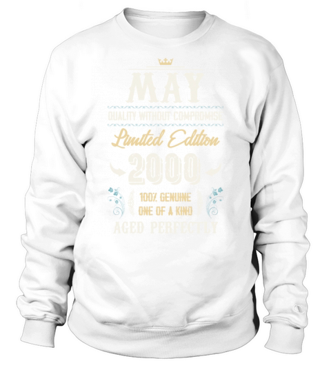 May 2000 Vintage Birthday Present Sweatshirt Unisex