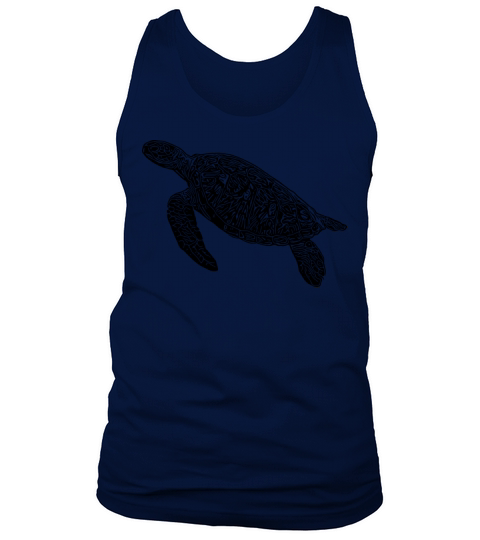 Vintage Diving Turtle Tank Top Unisex