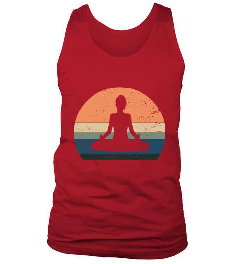 Vintage yoga lotus blossom yogi meditation om Tank Top Unisex