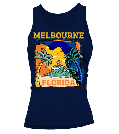 Melbourne Florida Vintage Distressed Souvenir Tank top Woman