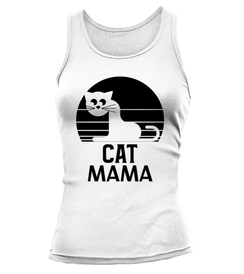 Vintage Eighties Style Distressed Cat Daddy Retro Tank top Woman
