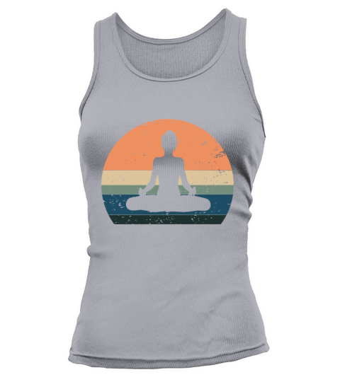 Vintage yoga lotus blossom yogi meditation om Tank top Woman